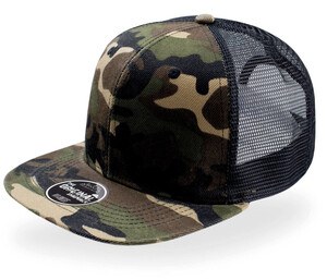 Atlantis AT092 - Gorra Visera Snap Mesh Camouflage/Black