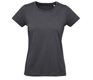 B&C BC049 - Camiseta Mujer 100% Algodón Orgánico Gris oscuro
