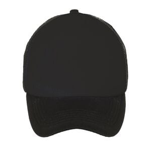 SOL'S 01668 - BUBBLE Gorra De Malla De 5 Paneles Negro