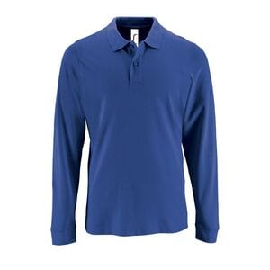 SOL'S 02087 - Perfect Lsl Men Polo Piqué De Manga Larga De Hombre Azul royal