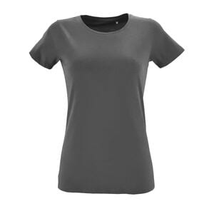SOL'S 02758 - Regent Fit Women Camiseta Ajustada De Mujer Con Cuello Redondo Gris oscuro