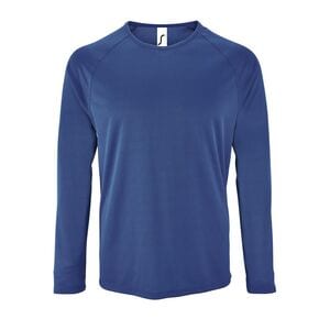 SOL'S 02071 - Sporty Lsl Men Camiseta De Deporte De Manga Larga De Hombre Azul royal