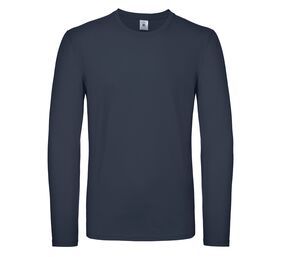 B&C BC05T - Camiseta hombre manga larga Azul marino