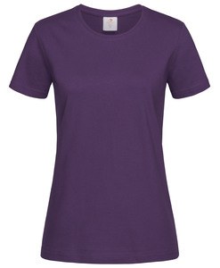 Stedman STE2600 - Camiseta clásica mujer cuello redondo Deep Berry