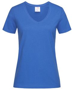 Stedman STE2700 - Camiseta clásica mujer cuello pico Bright Royal