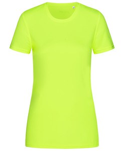 Stedman STE8100 - Camiseta mujer ss active sports-t cuello redondo Cyber Yellow