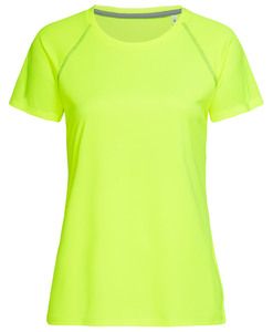 Stedman STE8130 - Camiseta cuello redondo mujer ACTIVE Team Raglan Cyber Yellow
