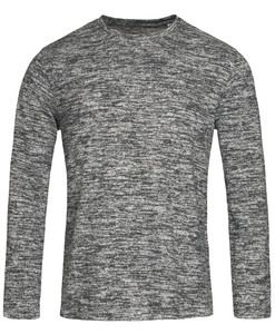 Stedman STE9080 - Jersey Manga Larga Hombre KNIT Dark Grey Melange