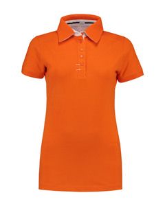 Lemon & Soda LEM3560 - Polo Contrast Cot/Elast SS para ella Orange/WH