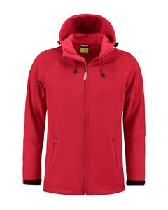 Lemon & Soda LEM3629 - Chaqueta con capucha softshell para él Rojo