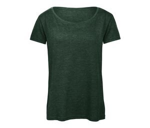 B&C BC056 - Camiseta de tres mezclas para mujer Heather Forest