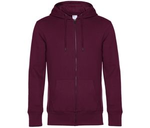 B&C BCU03K - Sudor capuche zippé rey Dark Cherry