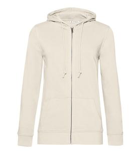 B&C BCW36B - Sudadera con sudadera con cremallera orgánica para mujeres Off White