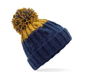 Beechfield BF437 - Después de gorro Oxford Navy / Mustard