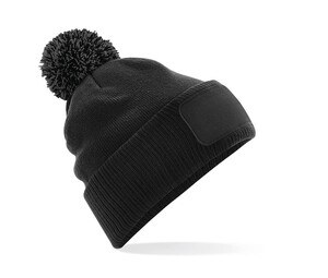 Beechfield BF443 - gorro snowstar® con área de marca Black / Graphite Grey