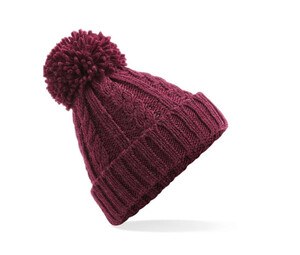 Beechfield BF480 - gorro de lana Burgundy