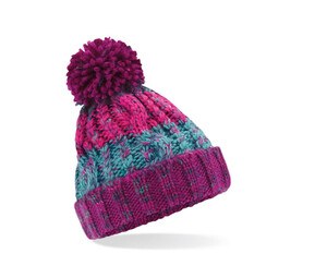 Beechfield BF486B - Gorro infantil sacacorchos con pompón Winter Berries