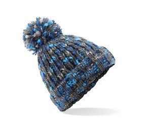 Beechfield BF487 - Gorro Twister con pompón Glacier Twist