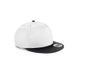 Beechfield BF615 - Gorra snapback para niños Blanco / Negro