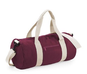 Bag Base BG144 - Bolsa de viaje tipo barril Burgundy / Off White