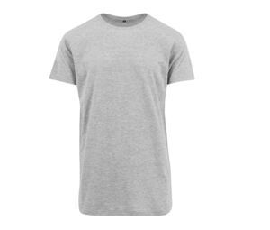 Build Your Brand BY028 - Camiseta larga Gris mezcla