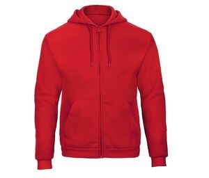 B&C ID205 - Sudadera con cremallera Rojo