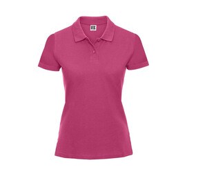 Russell JZ69F - Polo De Mujer De Piqué 100% Algodón Fucsia