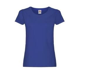 Fruit of the Loom SC1422 - Camiseta mujer cuello redondo Azul royal