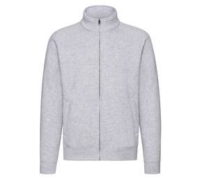 Fruit of the Loom SC2280 - Sudadera premium con cremallera Gris mezcla