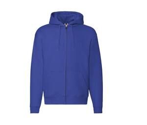 Fruit of the Loom SC274 - Sudadera con capucha y cremallera grande para hombre Azul royal