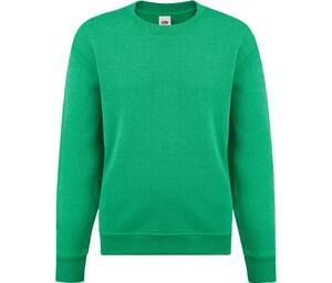 Fruit of the Loom SC351 - Sudadera Cuello Redondo Infantil Retro Heather Green