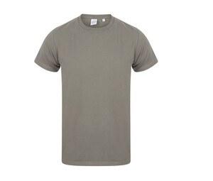 Skinnifit SF121 - Camiseta hombre algodón stretch Caqui