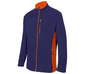 VELILLA V1504 - VESTE POLAIRE BICOLORE Azul marino / Naranja