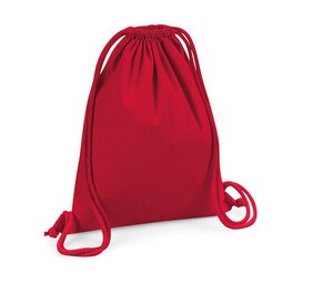 Westford mill WM260 - Bolsa de deporte de algodón orgánico de primera calidad Classic Red