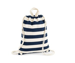 Westford mill WM686 - Bolsa de gimnasio estilo náutico  Natural/ Navy