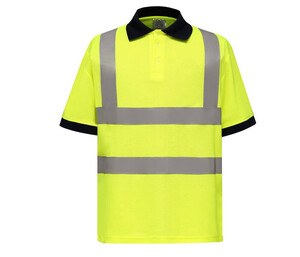 Yoko YK210 - Polo de seguridad de manga corta de alta visibilidad Hi Vis Yellow