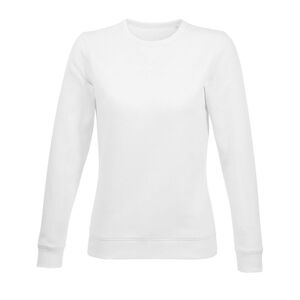 SOL'S 03104 - Sully Women Sudadera De Mujer Con Cuello Redondo Blanco