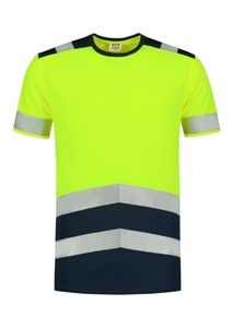 Tricorp T01 - Camiseta unisex Camiseta bicolor de alta visibilidad jaune fluorescent