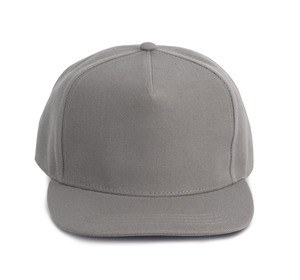 K-up KP159 - Gorra Snapback - 5 paneles Light Grey / Light Grey