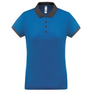 Proact PA490 - Polo piqué performance mujer Sporty Royal Blue / Sporty Grey