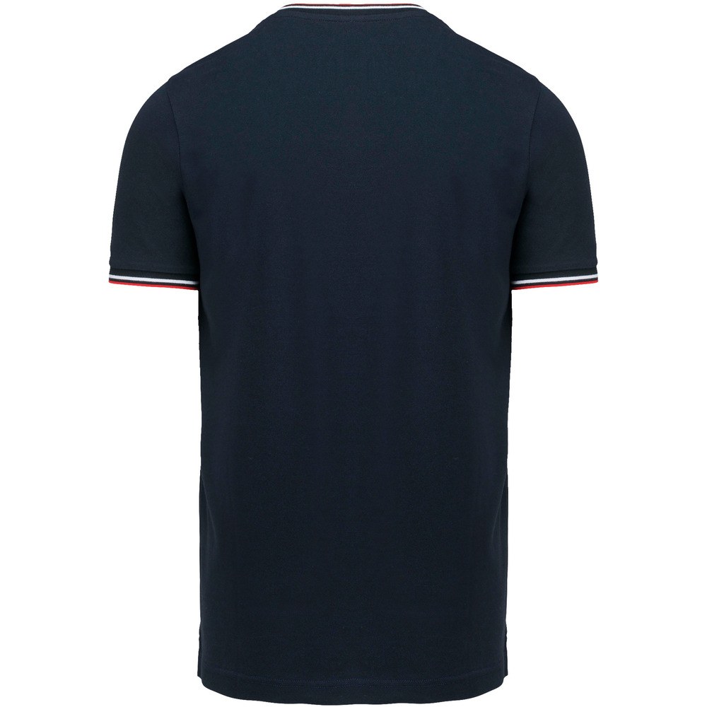 Kariban K374 - Camiseta de punto piqué con cuello de pico de hombre