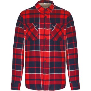 Kariban K579 - Camisa Leñador forro de sherpa Red / Navy