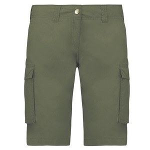 Kariban K756 - Bermudas mujer multibolsillos ligeras Light Khaki