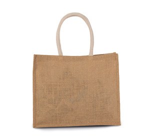 Kimood KI0219 - BOLSA DE PLAYA EN YUTE Natural / Gold