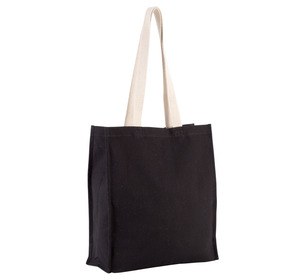 Kimood KI0251 - Bolsa de la compra con fuelle Negro