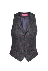 Brook Taverner BT2310 - chaleco mujer nashville Charcoal / Pink