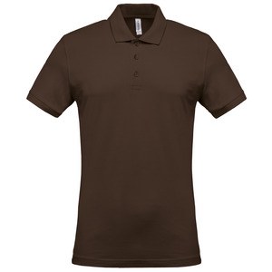 Kariban K254 - Polo piqué de manga corta de hombre Chocolate