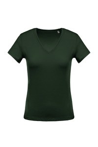 Kariban K390 - Camiseta con cuello de pico de mujer Verde bosque