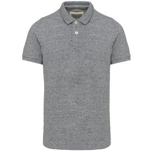 Kariban KV2206 - Polo vintage de manga corta para hombre Slub Grey Heather