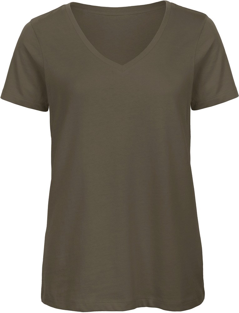 B&C CGTW045 - Camiseta con cuello en V de inspiración orgánica para mujer